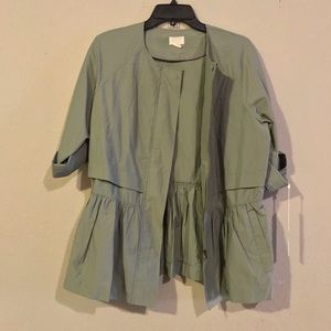 Caslon 3/4 Sleeve Zip Up Jacket